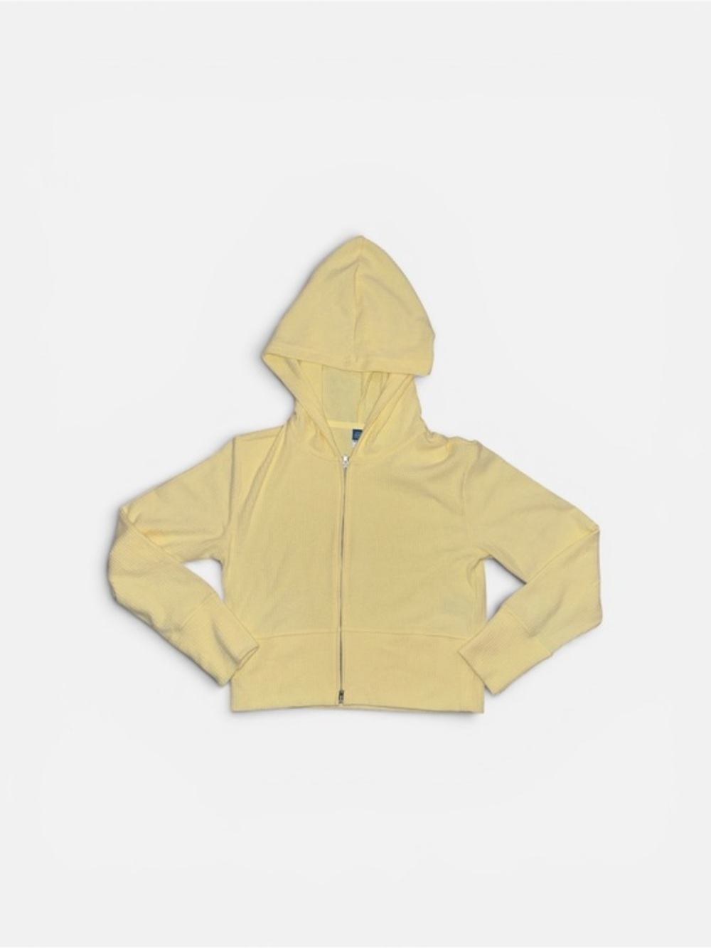 Old Navy Light Yellow Girls' Zip Hoodie Cozy & Soft Spring Summer Sweatershirt